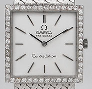Omega 18K White Gold Constellation Diamonds - Silver Dial