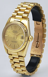 Mid Rolex Oyster Perpetual DateJust 68278 - Original Champagne Dial