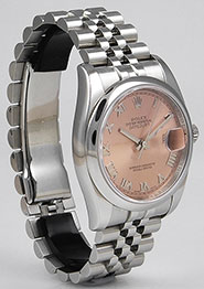 Rolex Oyster Perpetual DateJust 116200 - Salmon Pink Roman Numeral Dial