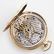 International Watch Company 14K Yellow Gold Pocket Watch - Original Black Dial