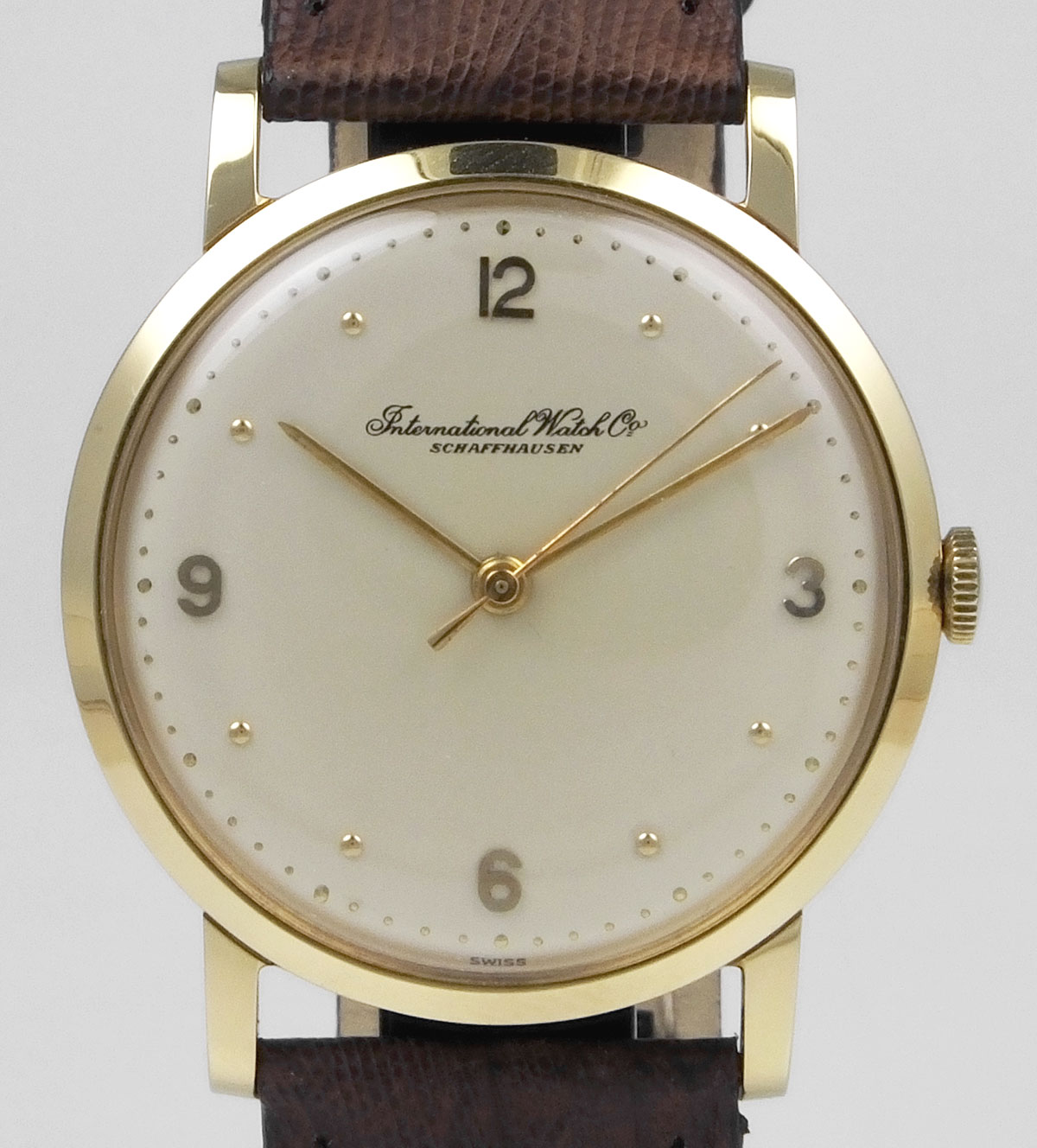 International Watch Company Wrist Watch in 18K Gold With Original ...