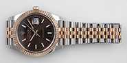Rolex Oyster Perpetual DateJust 41mm 18K/SS Everose Gold - 126331 - Chocolate Dial
