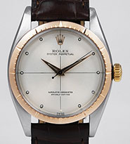 Rolex Oyster Perpetual Zephyr 18K/SS - Silver Dial