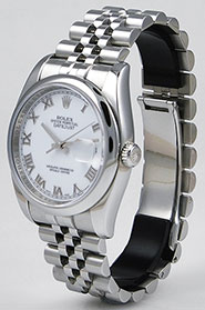 Rolex Oyster Perpetual DateJust 116200 - White Roman Dial