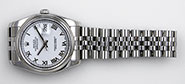 Rolex Oyster Perpetual DateJust 116200 - White Roman Dial