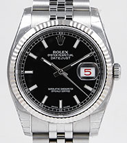 Rolex Oyster Perpetual DateJust 36mm - 116234 - Black Dial