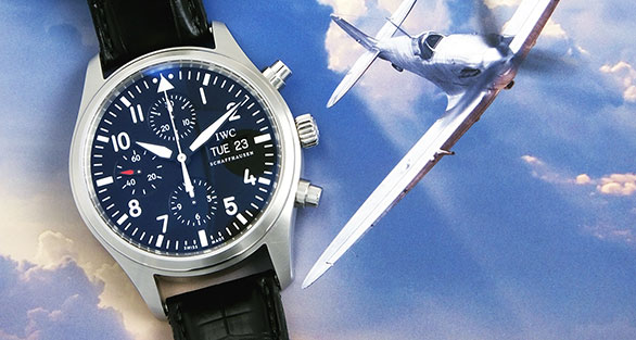 IWC Pilot's Pilots Watch Mark Chronograph IW371701- Black Dial