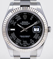 Rolex Oyster Perpetual DateJust II 41mm - 116334 - Factory Rhodium Diamond-Set Dial