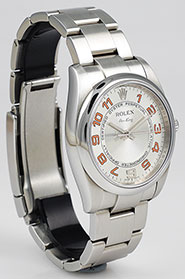 Rolex Oyster Perpetual Air-King Silver Concentric Dial 114200