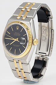 Rolex OysterQuartz 18K/SS 17013 - Original Black Dial