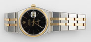Rolex OysterQuartz 18K/SS 17013 - Original Black Dial