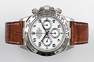 Rolex Oyster Perpetual Zenith Daytona 18K White Gold 16519 White Dial